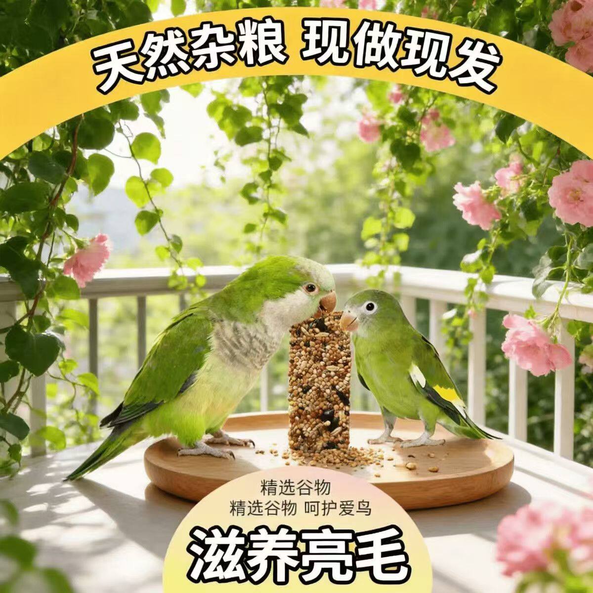 天然谷物鸟食鹦鹉饲料滋养亮毛精选谷物呵护爱鸟
