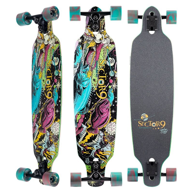 sector 9陆冲长板滑板整板fractal battle(l36.0"xw9.0"wb-23.6")