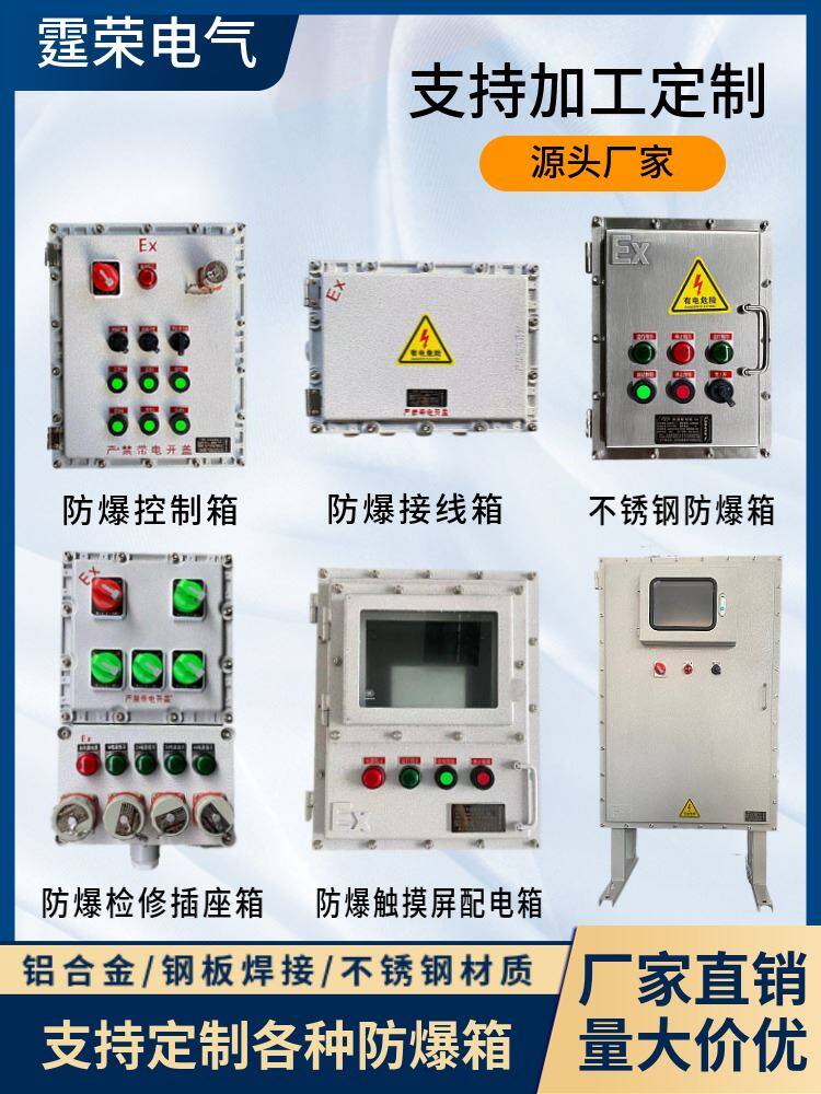 定制防爆照明屏配制电箱不锈钢防爆接线箱触摸仪表控箱检修插座箱
