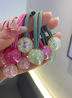 多巴胺彩色球小皮筋儿童可爱发饰扎头头绳发圈发绳女童学生皮筋