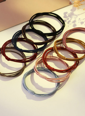 2025年头绳女网红扎头发发绳皮筋发圈日韩简约基础高弹力耐用皮套