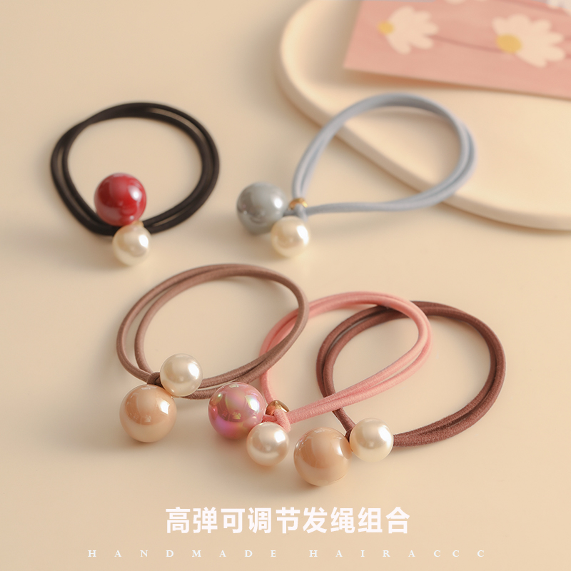 高弹力耐用发圈头绳韩国可调节扎头发橡皮筋女丸子头发绳马尾头饰