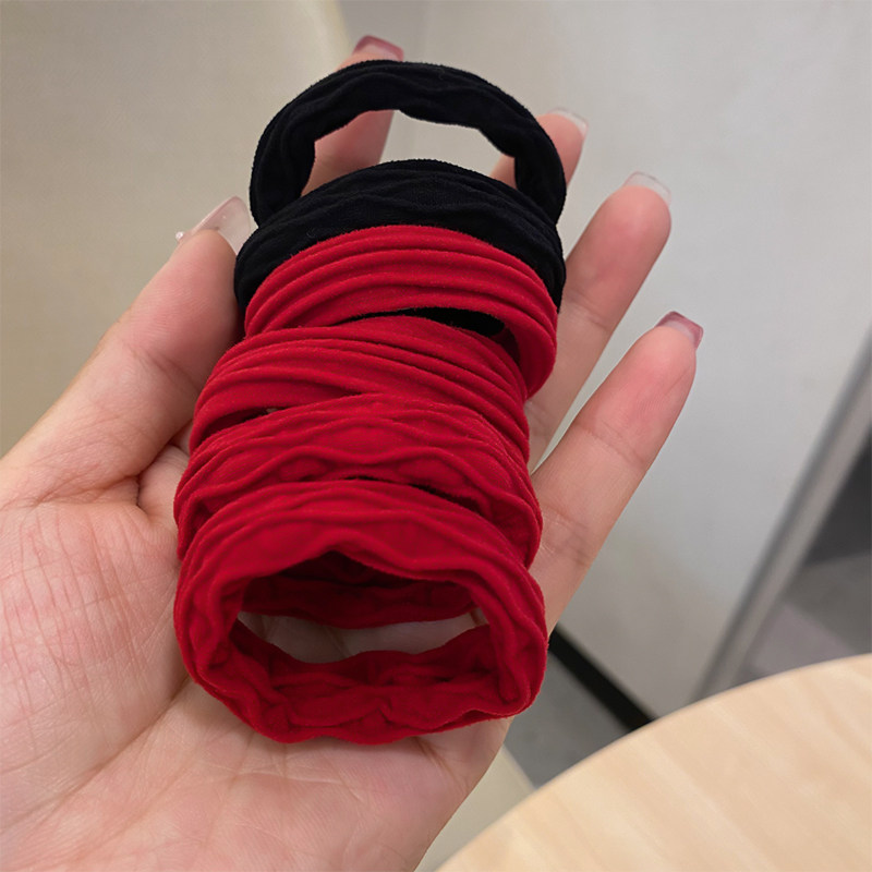 喜庆红高弹耐用无接缝头绳皮筋女扎头发圈简约扎马尾头饰发绳皮套,饰品/流行首饰/时尚饰品新,发饰,淘宝优惠券,粉丝福利购,淘宝优惠卷