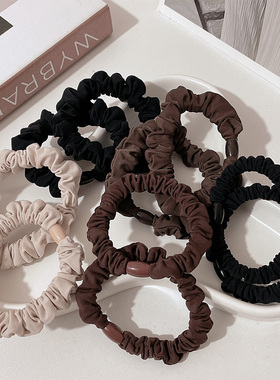 韩国高弹力黑色头绳女无痕发圈不伤发面膜圈扎头发马尾发绳橡皮筋