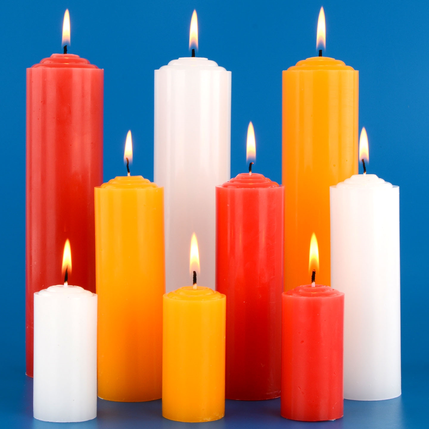 家用无味加粗圆柱实心照明蜡烛