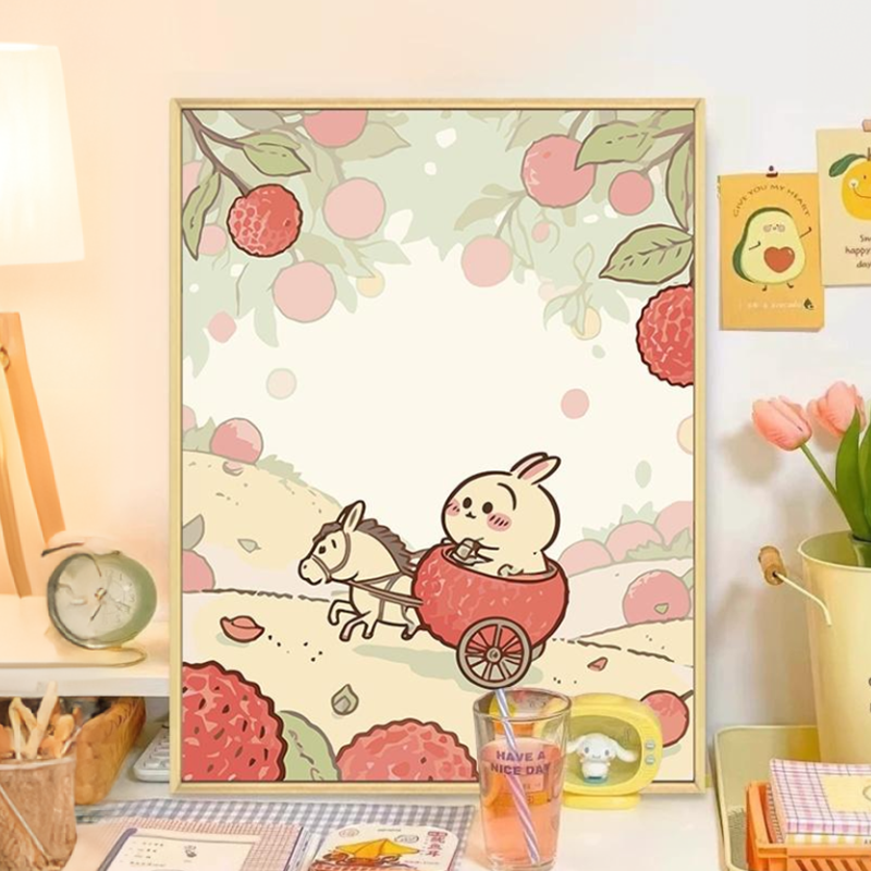 吉伊卡哇diy数字油画装饰画