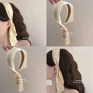 杨枝甘露 复古高级感飘带发箍 超仙气质丝带绑带宽边头箍压发头饰