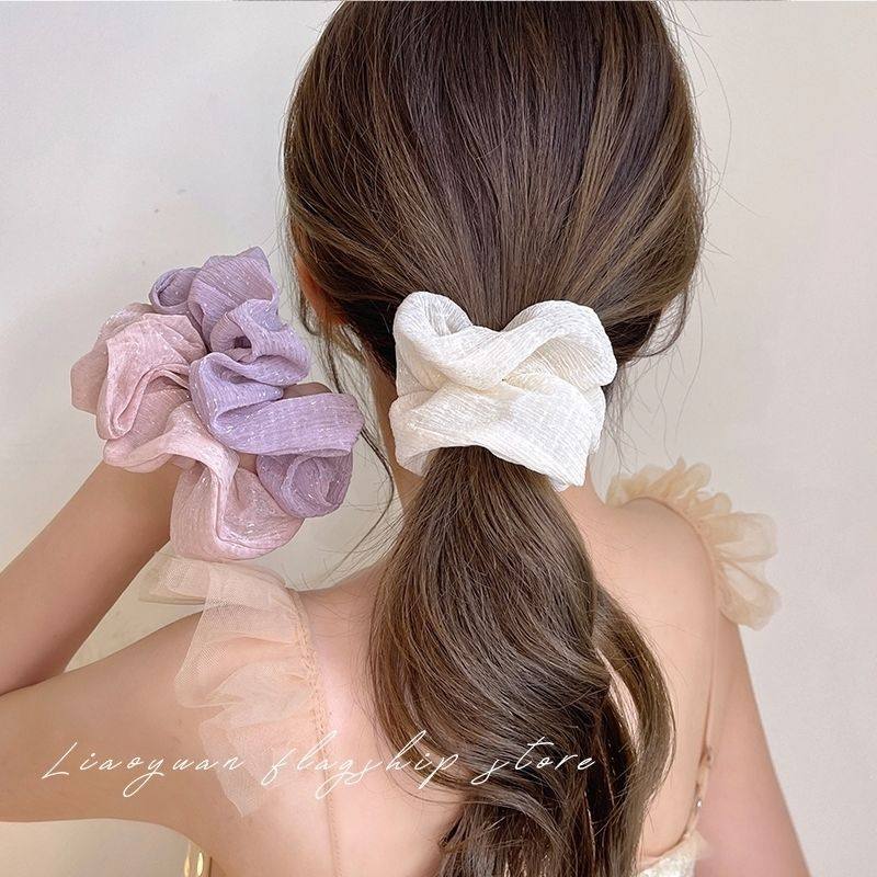 微闪2个大肠发圈头绳女生2023年新款皮筋女扎头发简约丸子头发饰,饰品/流行首饰/时尚饰品新,发饰,淘宝优惠券,粉丝福利购,淘宝优惠卷