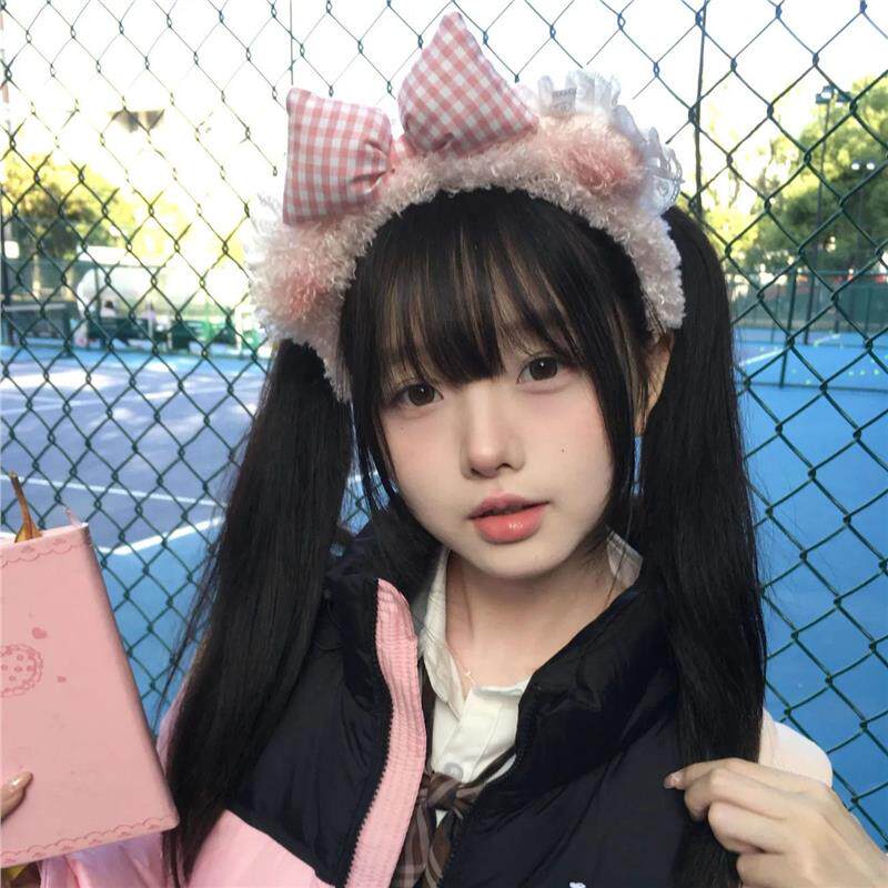 秋冬蝴蝶结毛绒可爱发箍