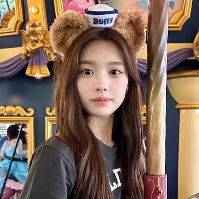 迪士尼Duffy达菲熊发箍女水手海军帽游乐园拍照可爱毛绒头箍头饰