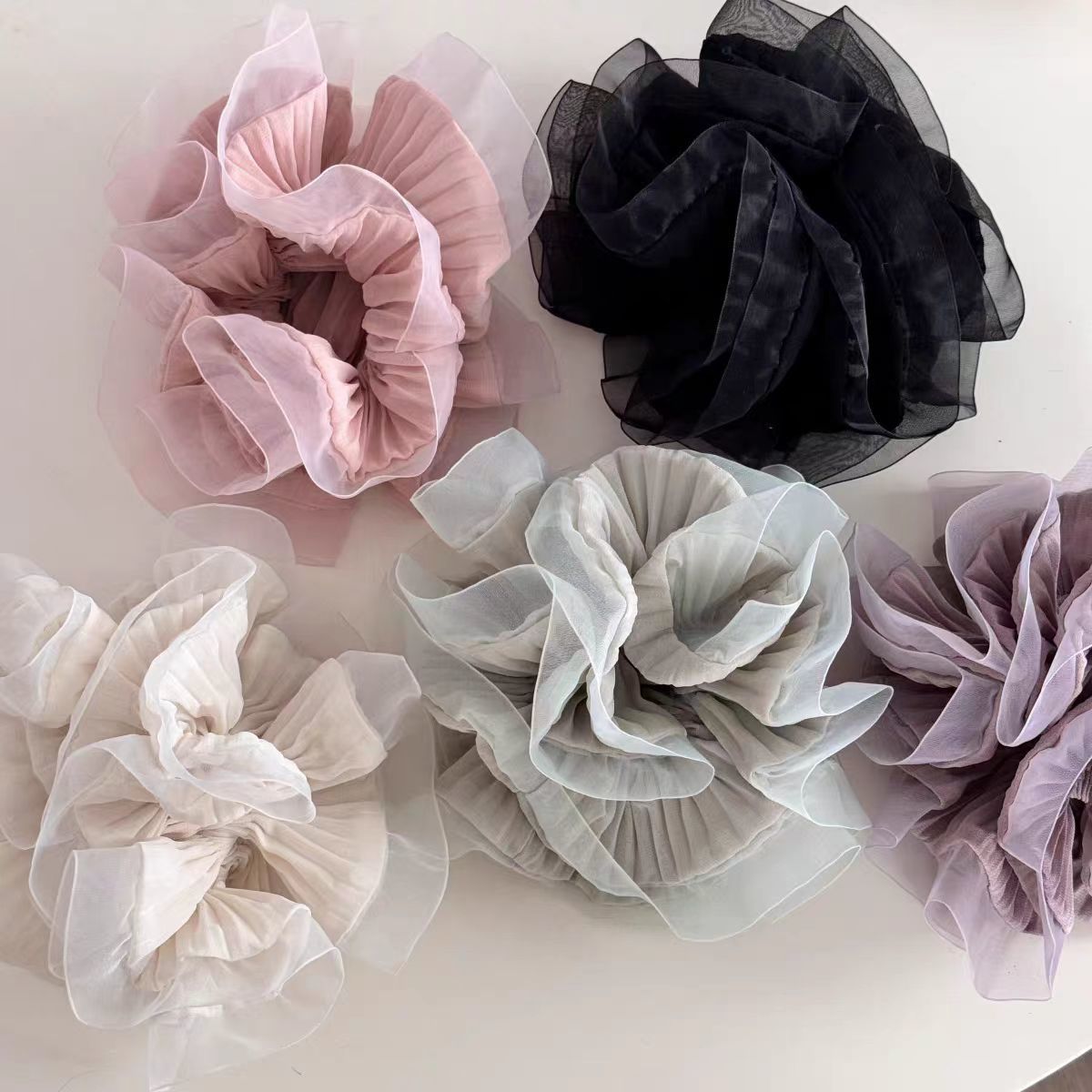 2025新款法式超仙欧根纱发圈