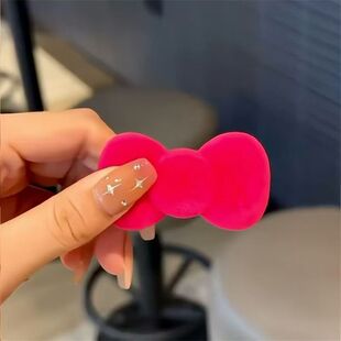 精致少女感氛围可爱爆款精致超仙小众在逃公主~KT猫粉色夹子发夹