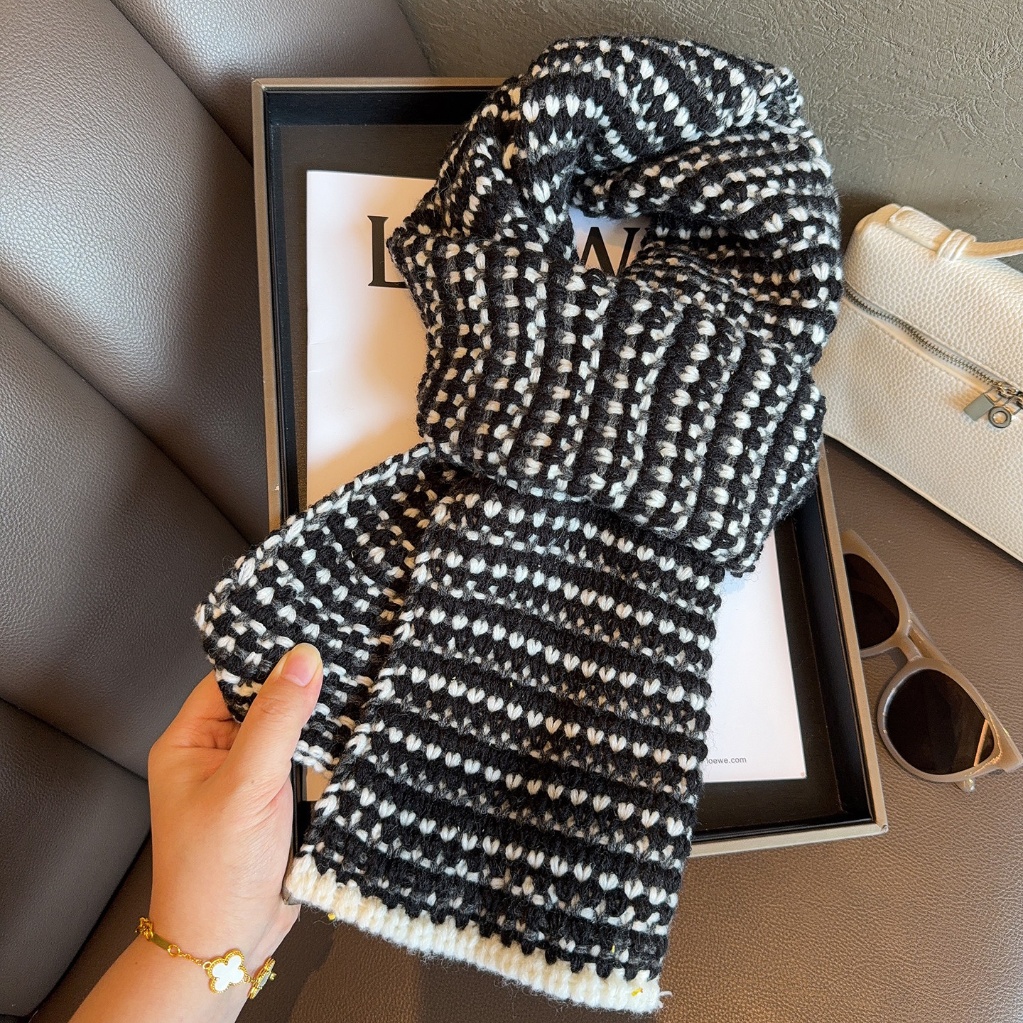 蘑糯糯同款韩系氛围感小香风针织