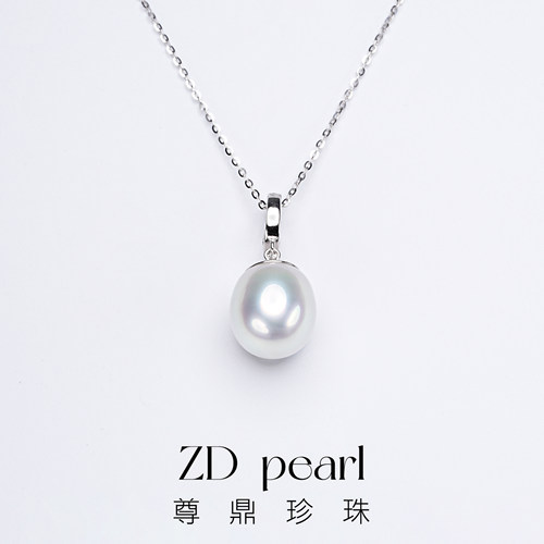 尊鼎珍珠【Nami】-S925银海水珍珠澳白吊坠12-13mm