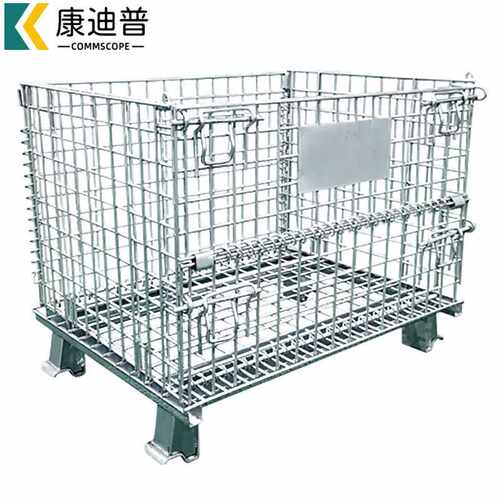 康迪普重型仓储笼折叠式仓库蝴蝶笼周转笼金属铁框800*600*640网