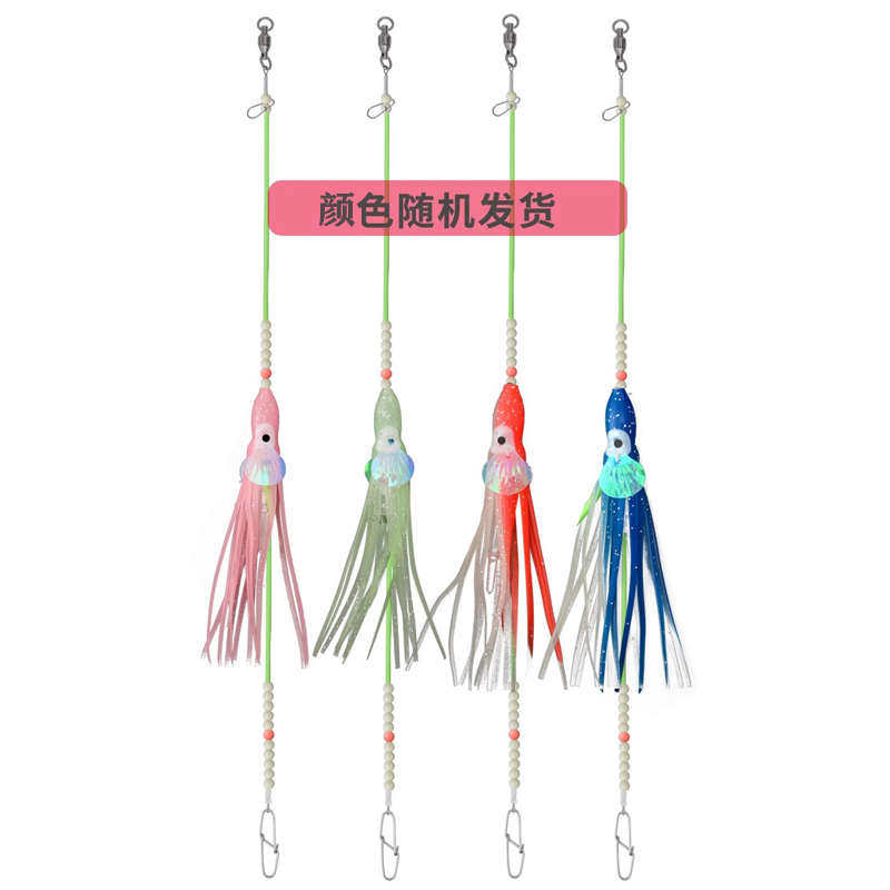 海钓装备带鱼钢丝前导太刀鱼天亚伴侣仕挂串钩夜光带灯钓组带鱼钩