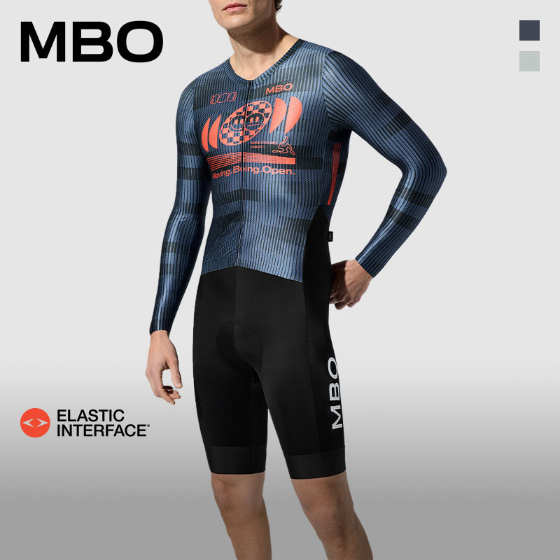 MBO Frontier男子春夏潮流气动竞技长袖连体骑行服 TC300 双箭头