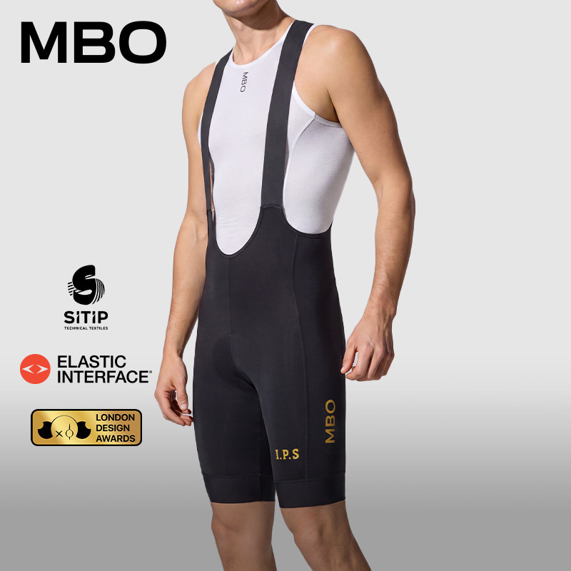 MBO【I.P.S】男子防晒骑行背带短裤T501S EIT ITALY-SITIP双箭头 - 实物图