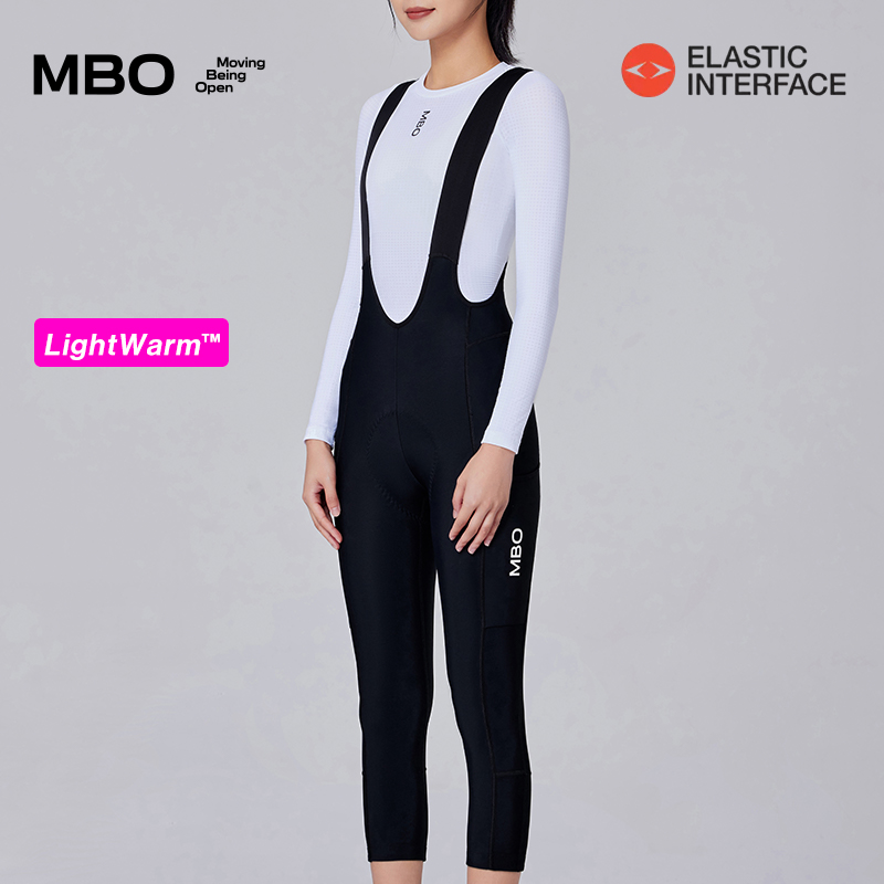 MBO抓绒储物背带骑行七分裤T177C