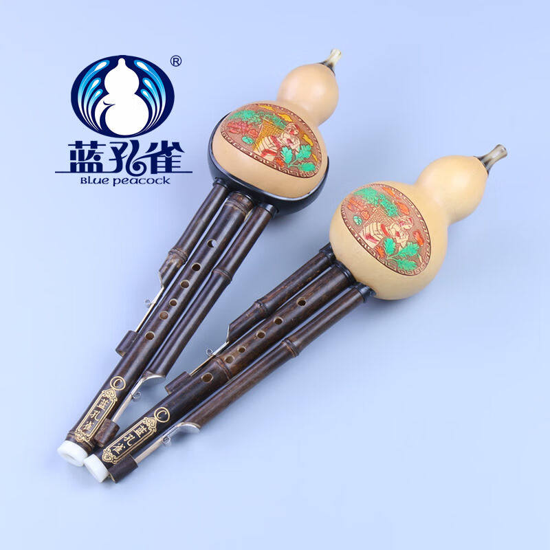 蓝孔雀葫芦丝初学专用葫芦丝云南乐器专卖c调标准款