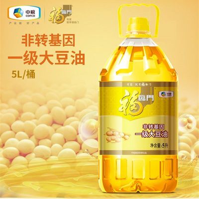 中粮非转基因一级大豆油5L