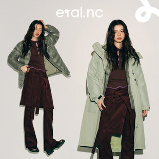 eral 两件套加厚羽绒服一衣两穿 nc逃跑001通勤户外宽松拼接工装