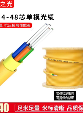 室内单模光缆GJFJV-4B 束状单模光缆 4/6/8/12/24/48/72/96/144/288芯室内万兆集束单模光纤