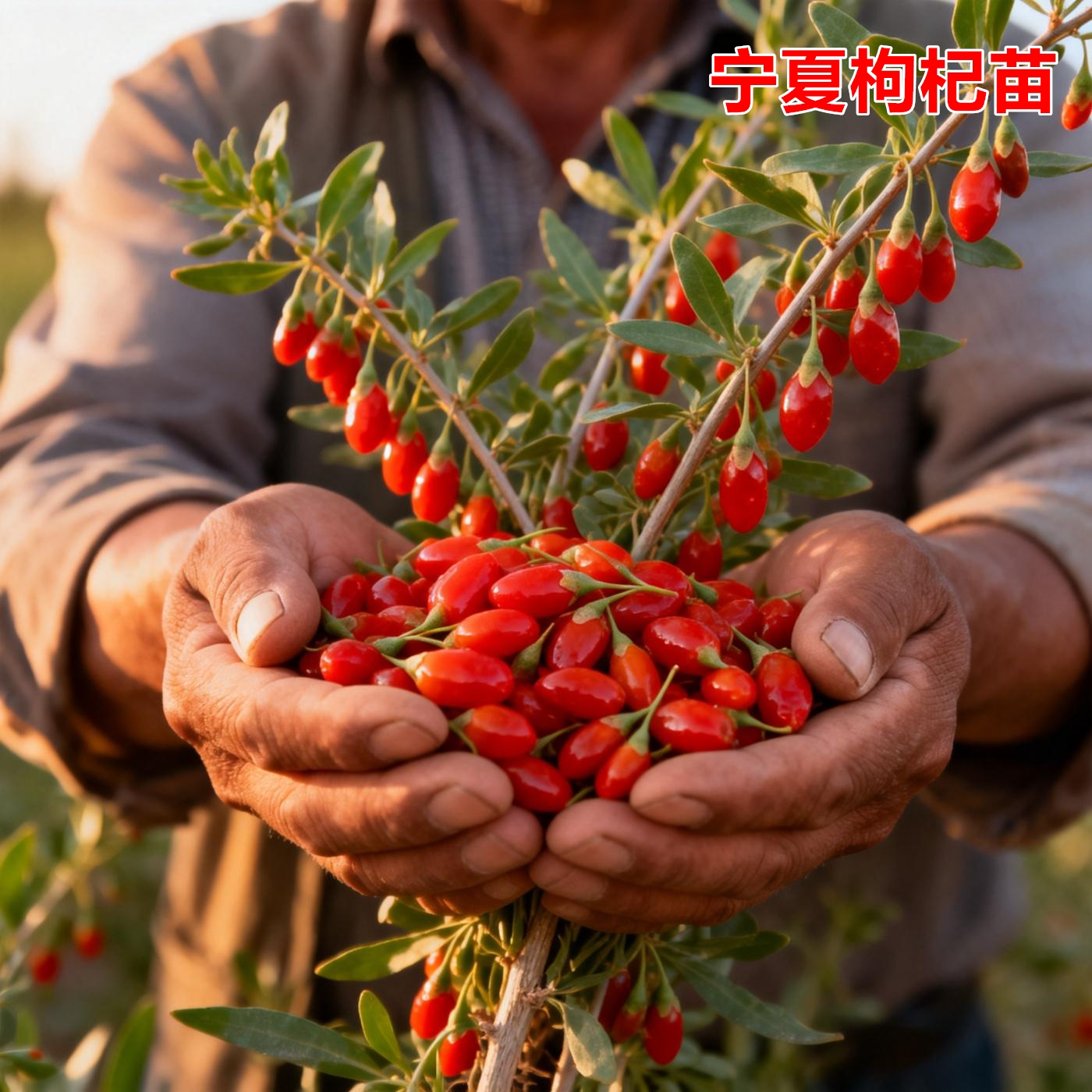 宁夏宁杞5号枸杞苗当年结果图片