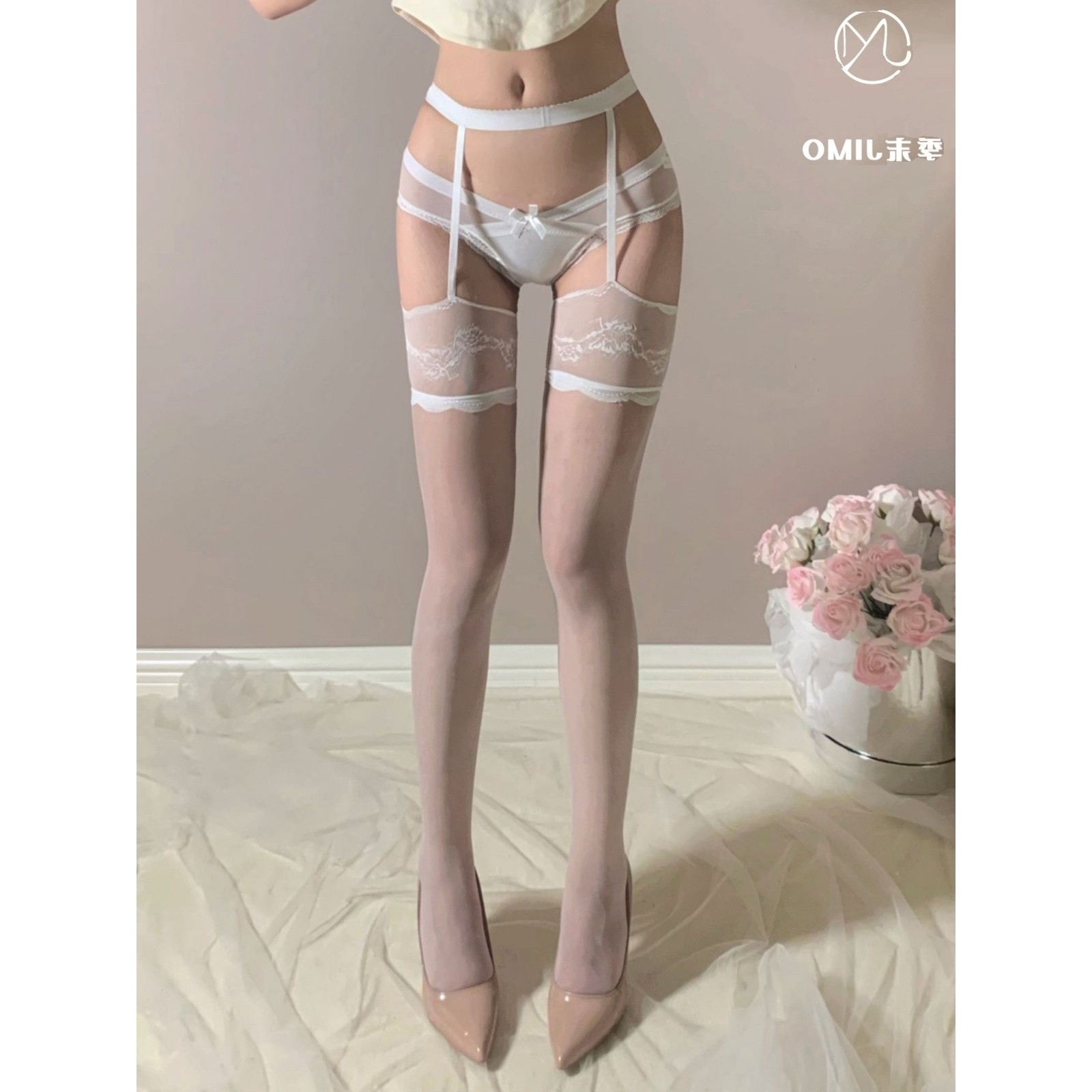 夜店酒吧3D超薄款御姐吊带高筒袜蕾丝性感纯欲一体式花边长筒袜女,女士内衣/男士内衣/家居服,连裤袜/打底袜,淘宝优惠券,粉丝福利购,淘宝优惠卷