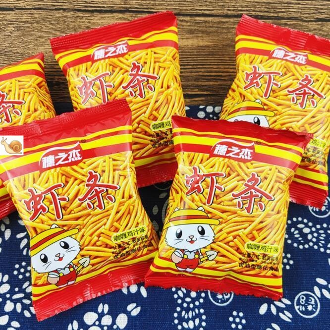 穗之杰咖喱鸡汁味虾条校园膨化零食休闲食品儿时怀旧图片