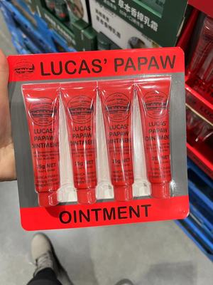 上海COSTCO国内代购 LUCAS PAPAW OINTMENT卢卡氏番木瓜膏25克*4