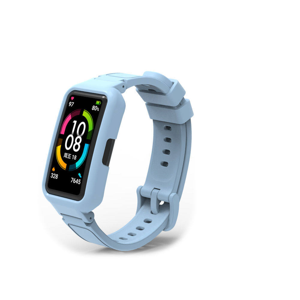 适用华为7/6荣耀手环6表带华为手环腕带5i硅胶通用nfc版防水个性定制