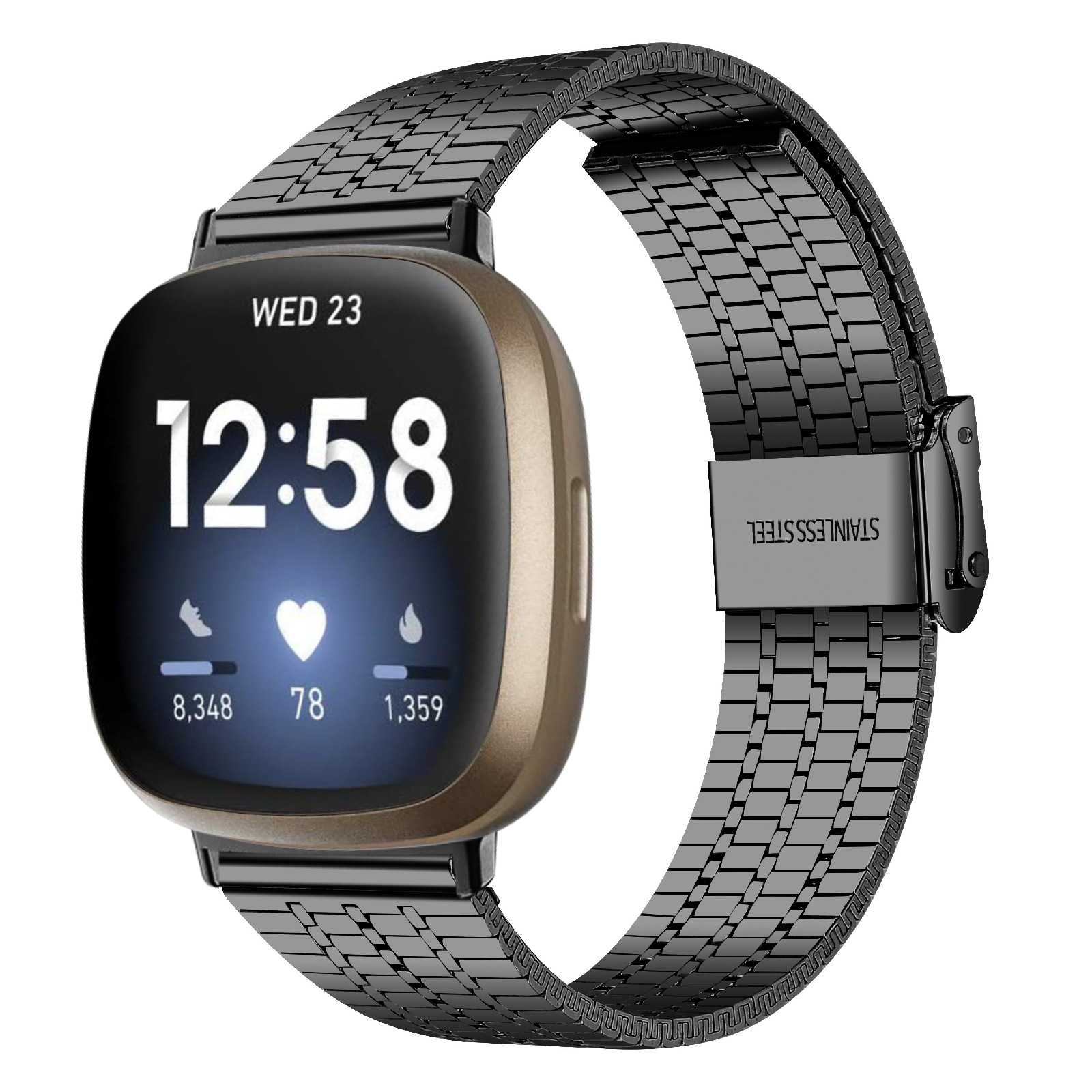 适用OPPO3代手表表带3Pro不锈钢腕带oppowatch鱼鳞钢带41/46/42MM实心表链替换腕带 4pro米兰卡扣替换带2代