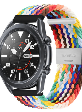 适用华硕手表表带Asus Zenwatch 2尼龙LG W100/W110/W150编织Ticwatch pro弹力ZTE Quartz腕带20/22mm配件