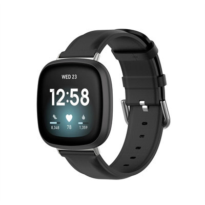 fitbit通用圆尾真皮手表带