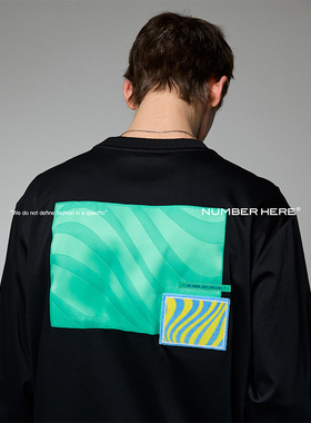 NUMBER HERE春夏季纯色宽松圆领套头短袖T恤城市男女款NH13T344