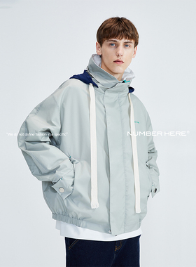 NUMBER HERE秋冬季新款连帽夹克外套男女同款NH13Q500