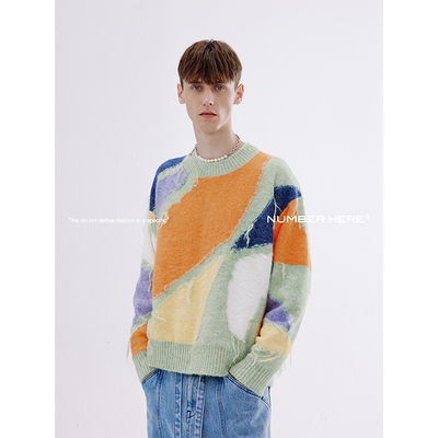 秋冬季毛衣NUMBERHERE针织衫