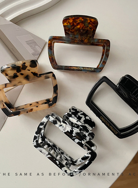 醋酸发夹后脑勺发抓夹2022新款高端鲨鱼夹发卡夹子发饰高级感头饰