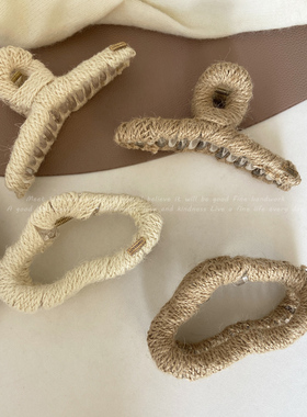 小众马鞭草缠绕抓夹大号鲨鱼夹后脑勺盘发设计感高级感发抓发量多