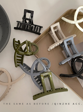 亚克力中号发夹2022新款高端马尾盘发抓夹女后脑勺夹子头饰鲨鱼夹