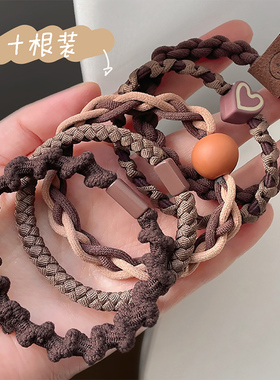 时尚橡皮筋女扎头不伤发新款网红发圈高弹力耐用发绳头绳发饰头饰