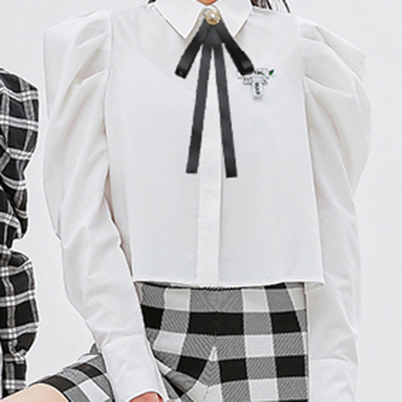 日系JK制服黑色自系领绳毕业照学院风蝴蝶结飘带领花领结女