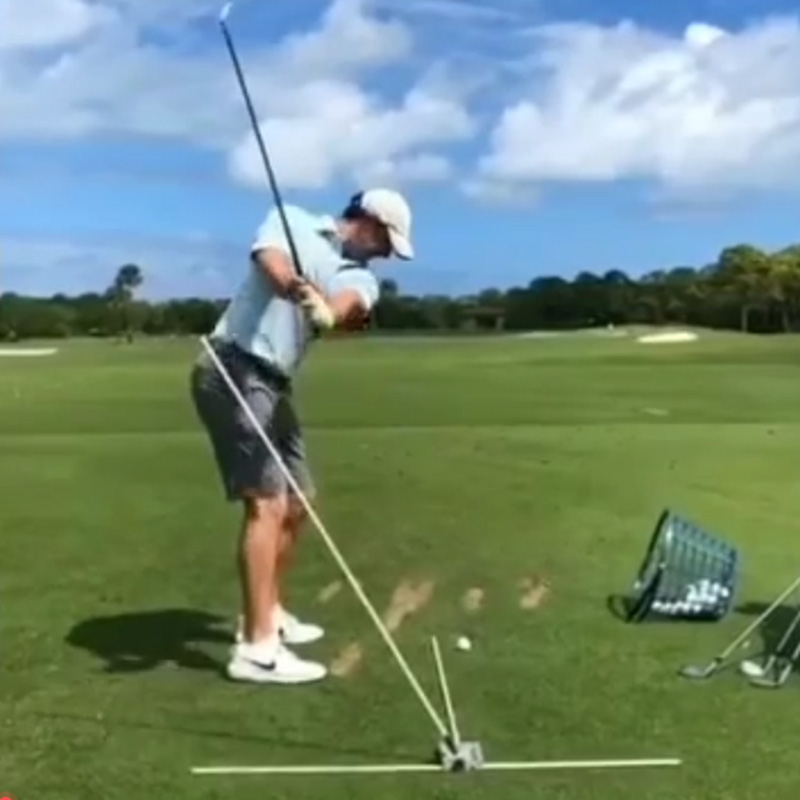 高爾夫揮桿平面角度訓練器外下桿
