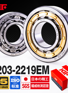 进口KIF圆柱滚子轴承NU2204NJ2205N2206NF2207NUP2208 2209EM2210