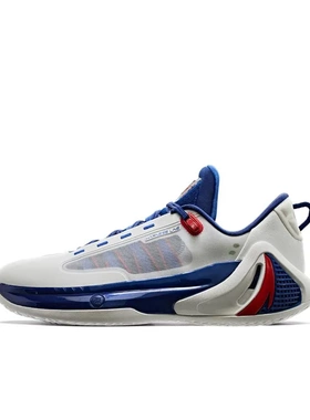 Anta安踏 GH4 大学 氮科技 透气轻便 低帮 篮球鞋 男款 白蓝色