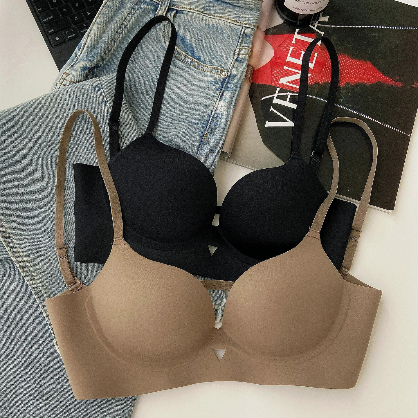 u型美背内衣女小胸聚拢文胸罩