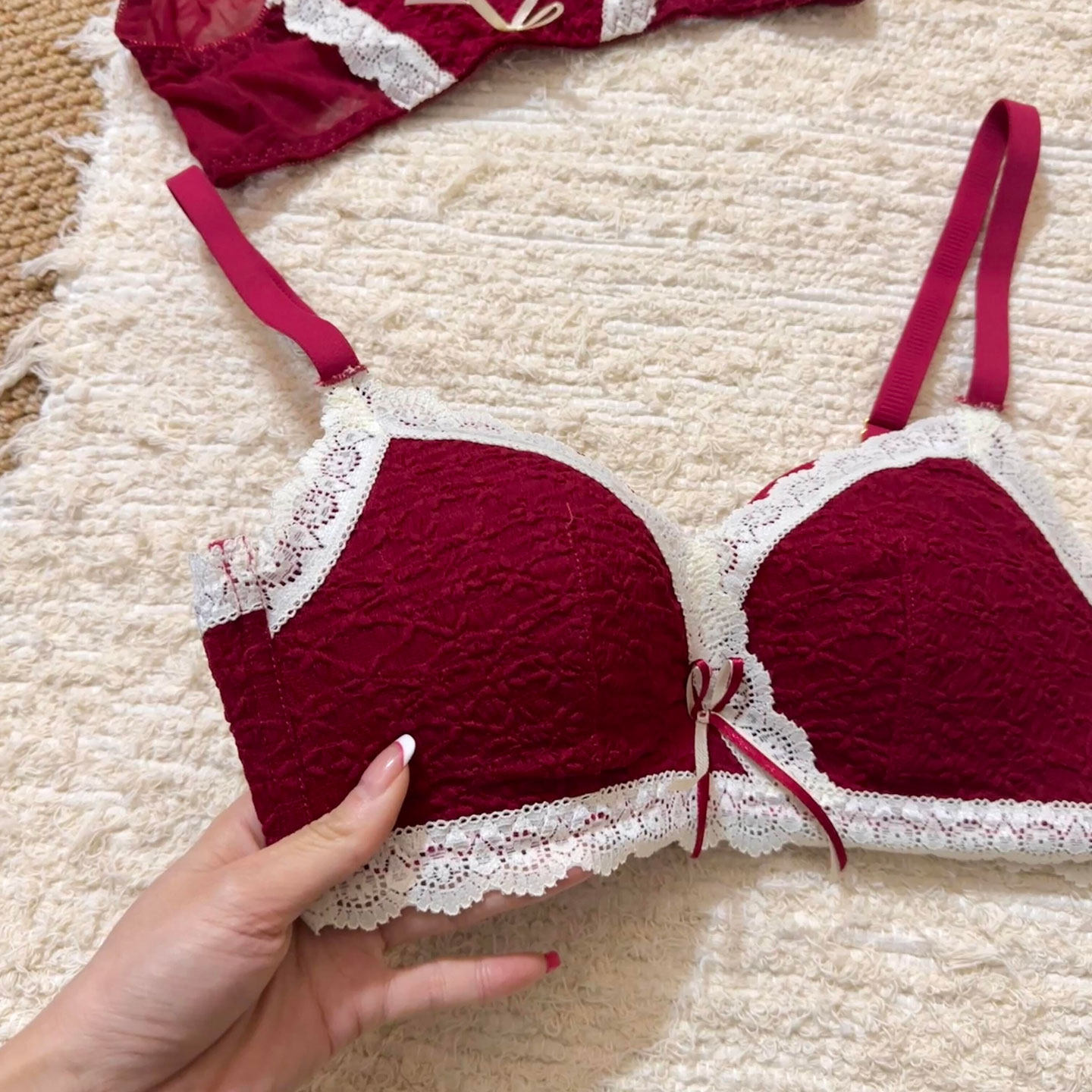 本命年内衣女红色马年转运小胸聚拢性感无钢圈结婚新娘文胸罩套装,女士内衣/男士内衣/家居服,文胸,淘宝优惠券,粉丝福利购,淘宝优惠卷