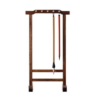 问心堂毛笔架笔挂小花梨毛笔挂实木小毛笔架传统简约式书法挂笔文