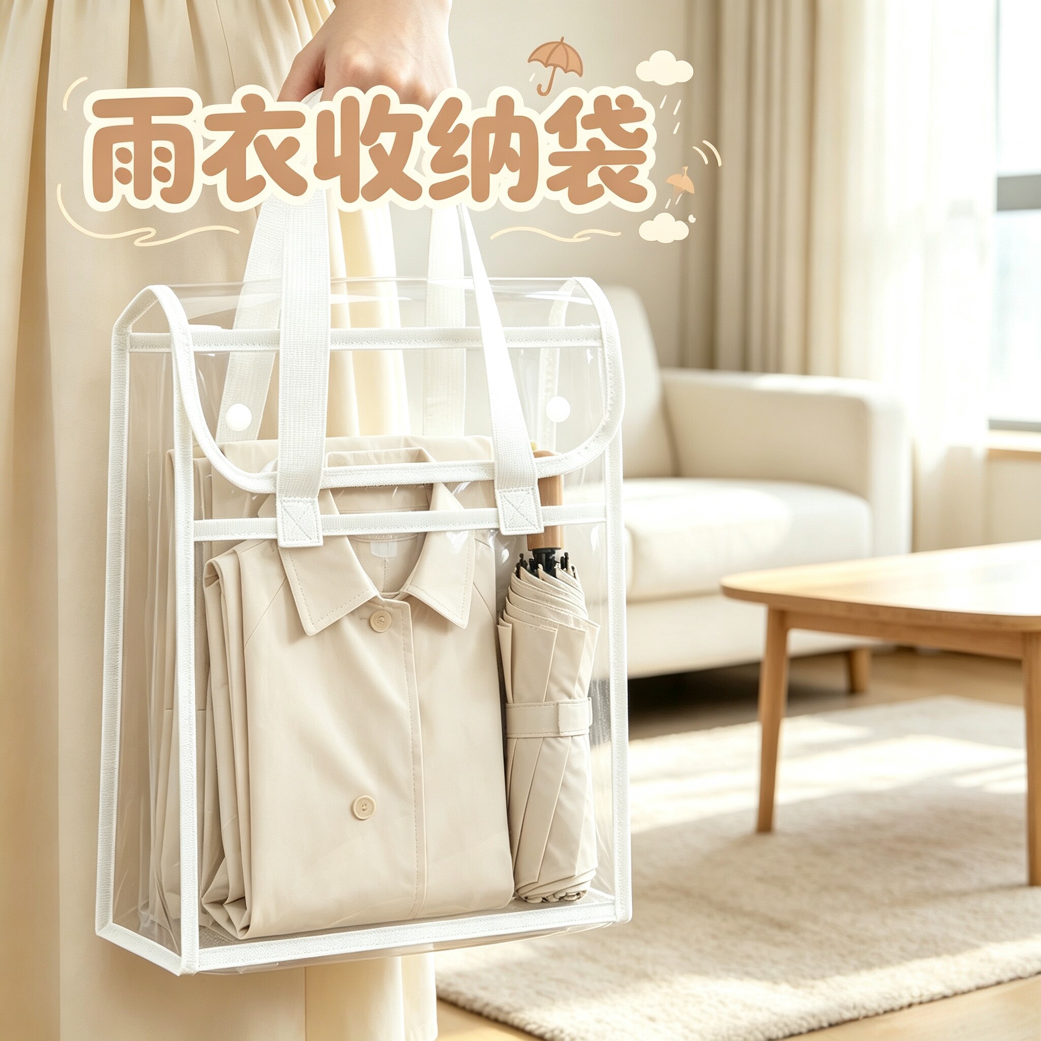 【防水便携式】雨衣收纳袋图片